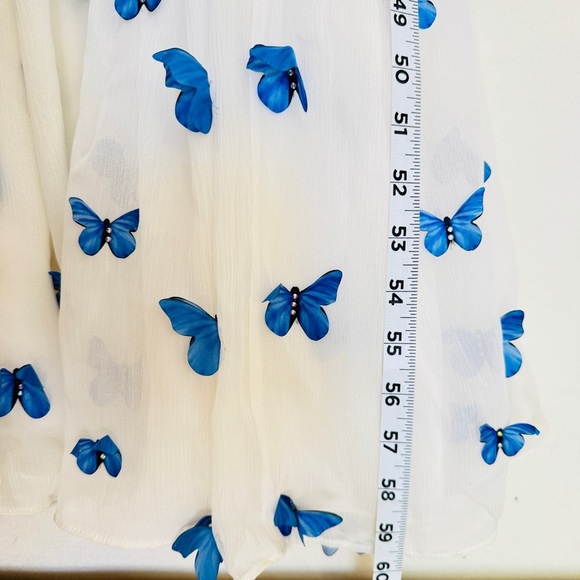 Dress The Population Monica Sleeveless Tiered Dress Silk White XXS Fairy Luxury - Picture 10 of 13